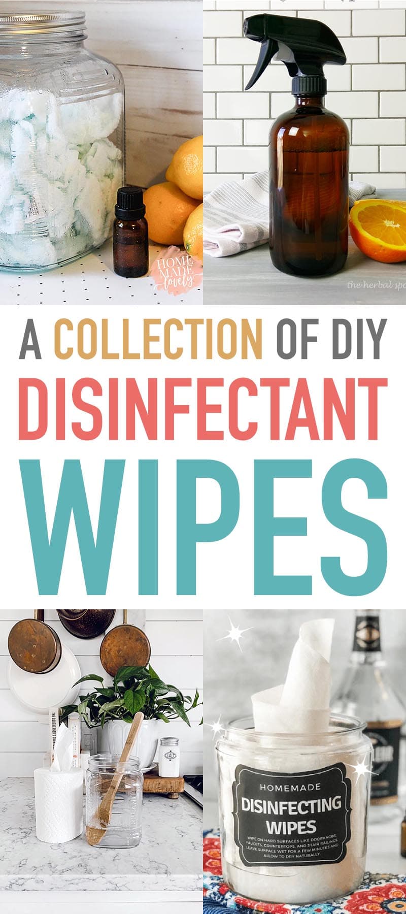 This Collection of DIY Disinfectant Wipes will help you keep all those important areas of the home and car clean and germ free.  They will help stop the spread.