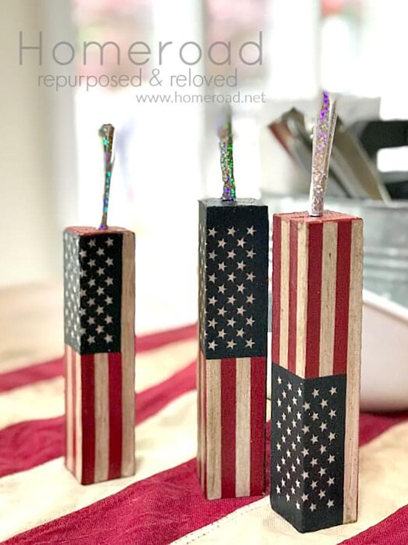 These Explosive Patriotic Farmhouse Thrift Store Makeovers are going to Inspire you to create your own original diy project that will be amazing!
