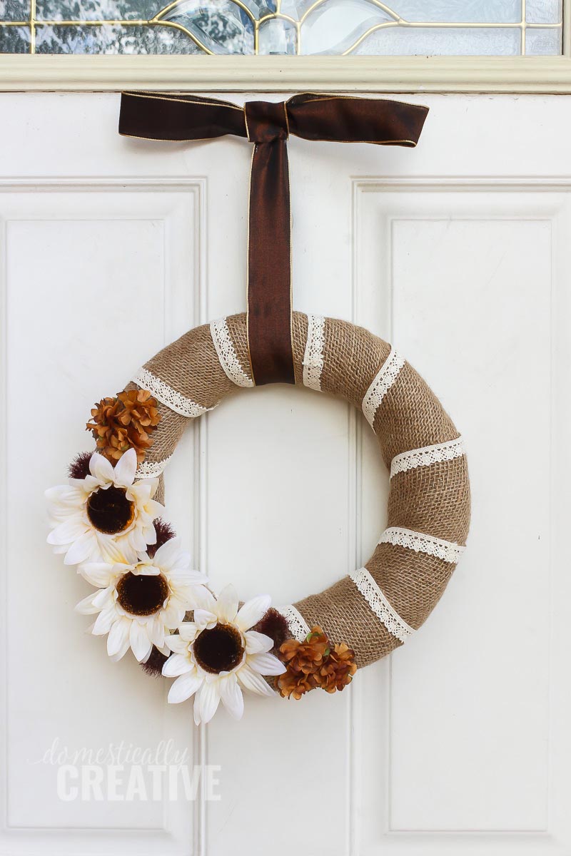 DIY Dollar Store Fall Wreaths are just what many of you have been looking for! These Fall Wreaths are extremely Budget Friendly and we can all use a bit of that right now!