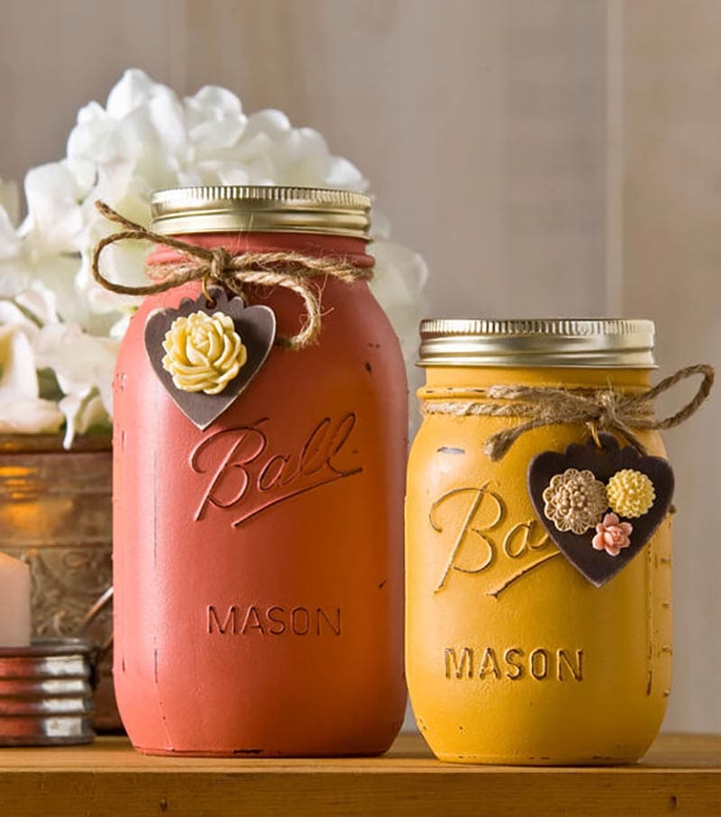These Fall Mason Jar DIYS You Need To Make are so much fun and will add a ton of charm to your loving home.  They are quick, easy and budget friendly... ENJOY!
