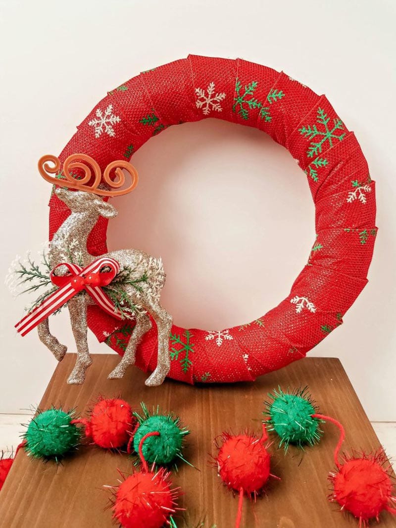 These Quick and Easy DIY Dollar Store Christmas Wreaths will add a little Ho Ho Ho into your Holiday Season!  An array of Budget Friendly Fun Christmas Wreaths could be just what you have been looking for.