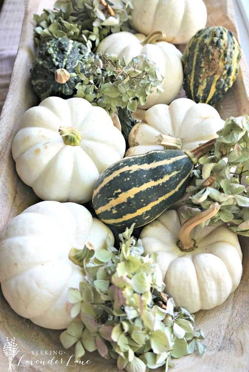 These Fall and Thanksgiving Farmhouse Dough Bowl Center Piece Ideas are going to inspire you to create the perfect one for your space!