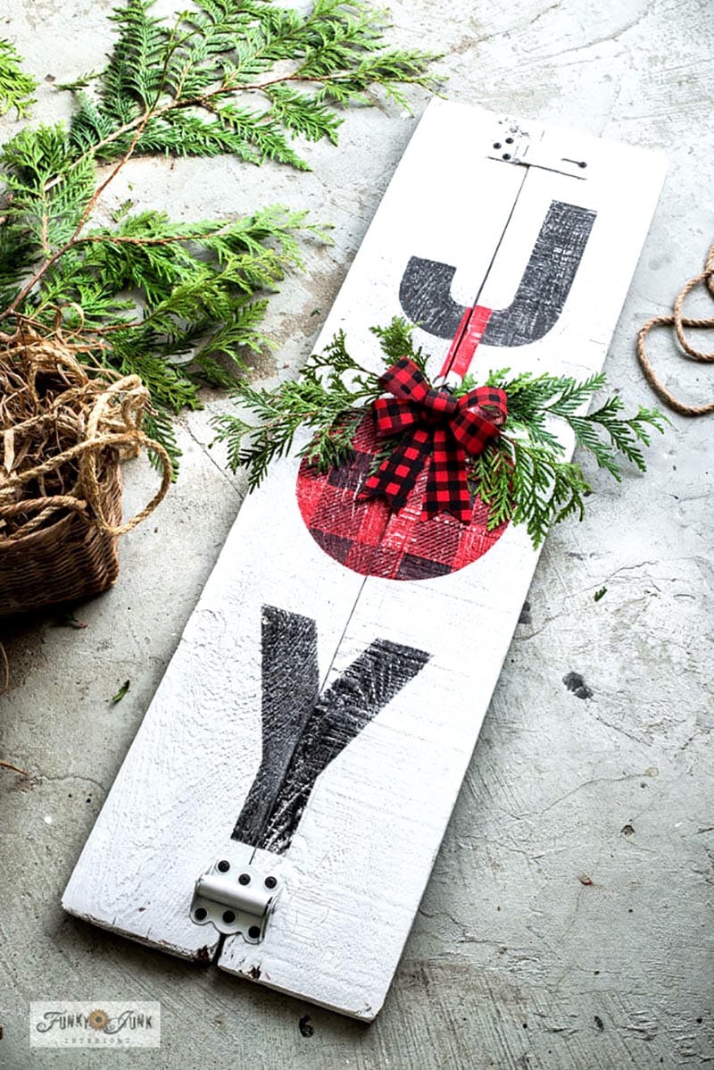These Upcycled Christmas Projects have amazing Farmhouse Style!  They have been created mostly with vintage items that add a touch whimsy and charm.