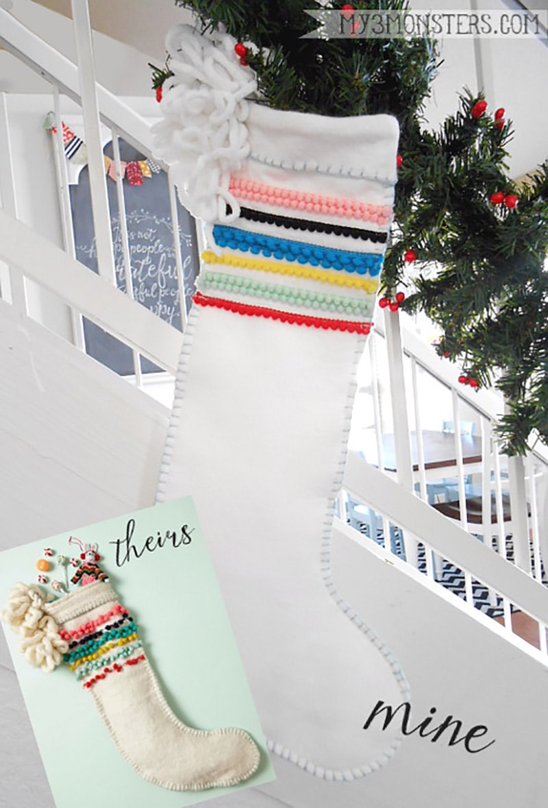 These quick and easy DIY Christmas Stockings are just waiting to be filled with all kinds of goodies that will make everyone happy!