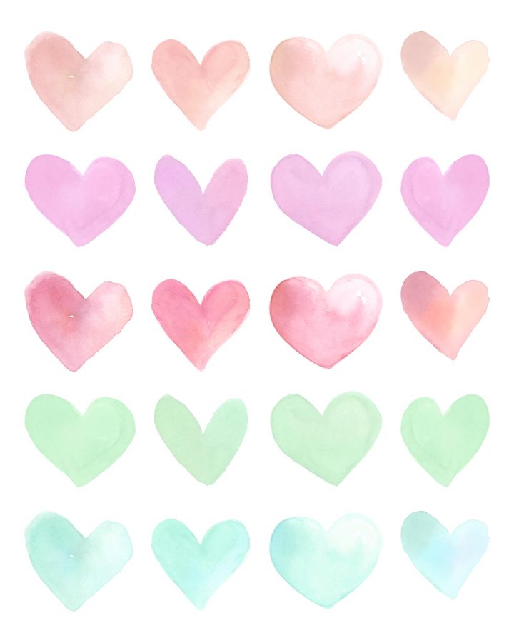 This Collection of Hearts and Love Free Printable Wall Art will add a touch of Love and Fun to your Walls, Vignettes, Galleries and more!  2 different sizes... 2 different backgrounds... 4 different designs!