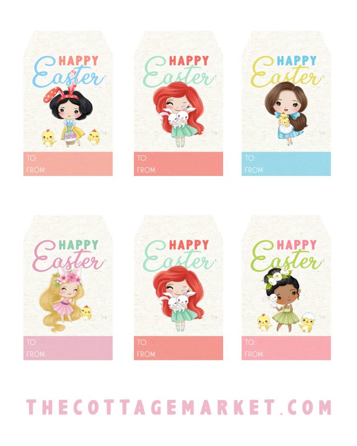 The Free Printable Children's Easter Tags are perfect for all the little ones and big ones on your Easter giving List! 