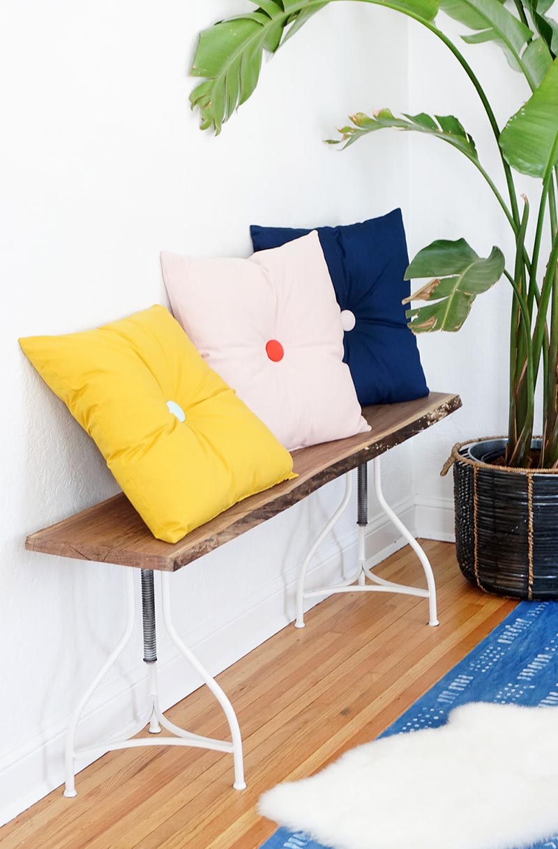 These Simple Budget Friendly DIY Throw Pillows are guaranteed to freshen up a space in a snap!