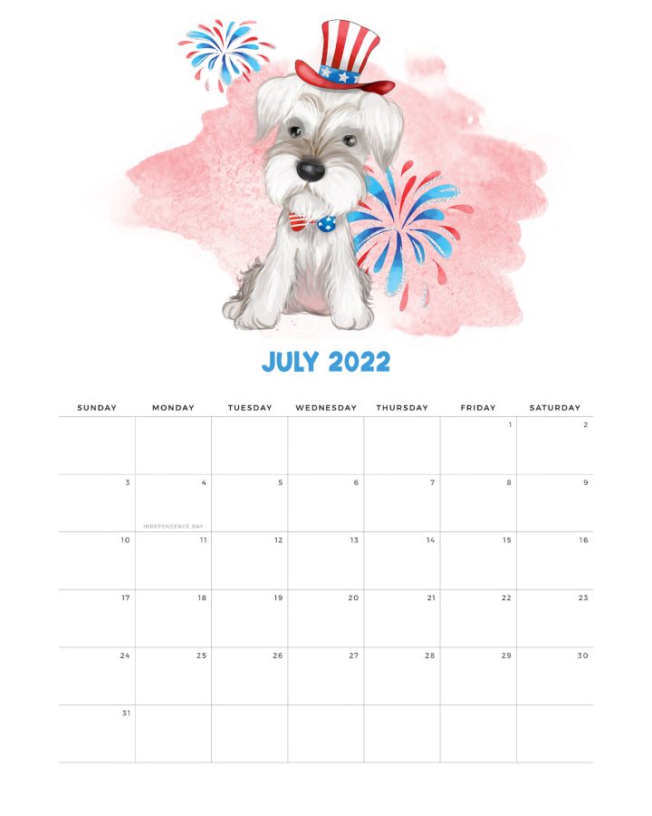 How about a Free Printable 2022 Cute Dog Calendar to get organized for the New Year! It has a happy style we know so many of you adore!  Enjoy!