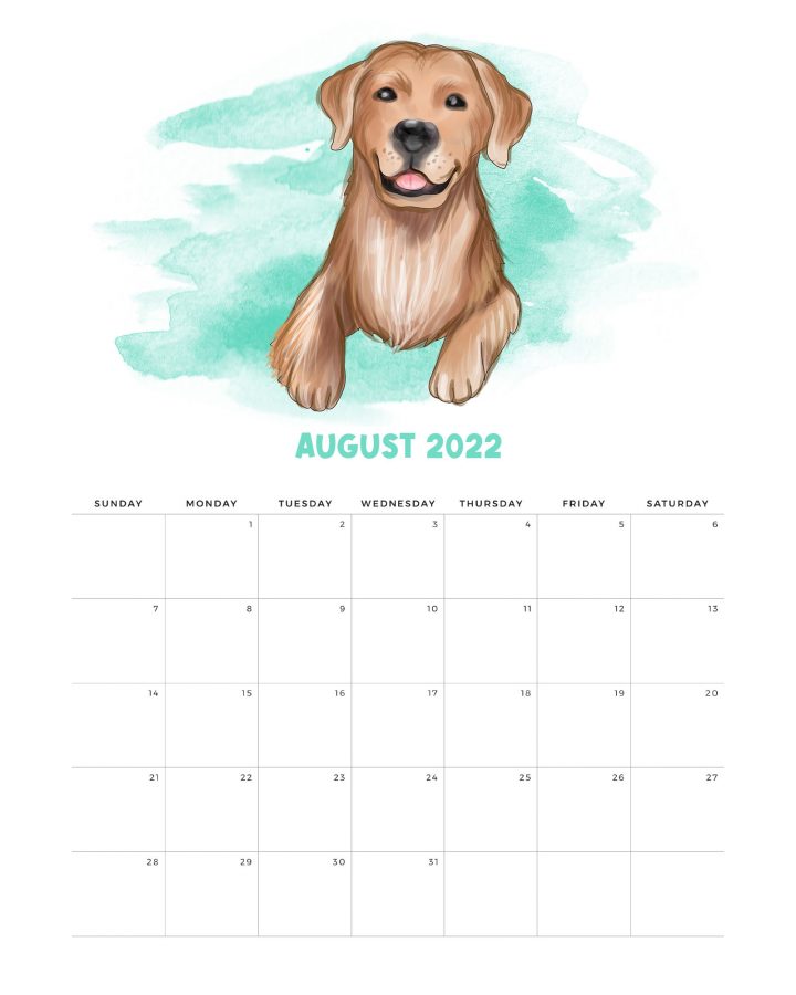 How about a Free Printable 2022 Cute Dog Calendar to get organized for the New Year! It has a happy style we know so many of you adore!  Enjoy!