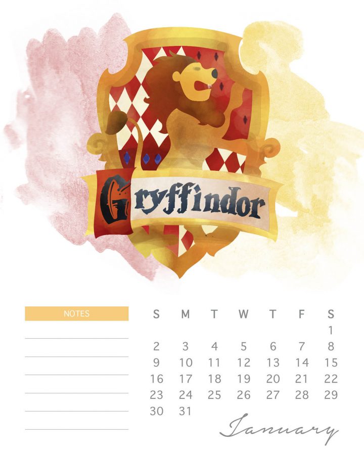 A Magical Free Printable 2022 Harry Potter Calendar is just what you need to get you organized for 2022!  Mark those important dates and even write notes! 