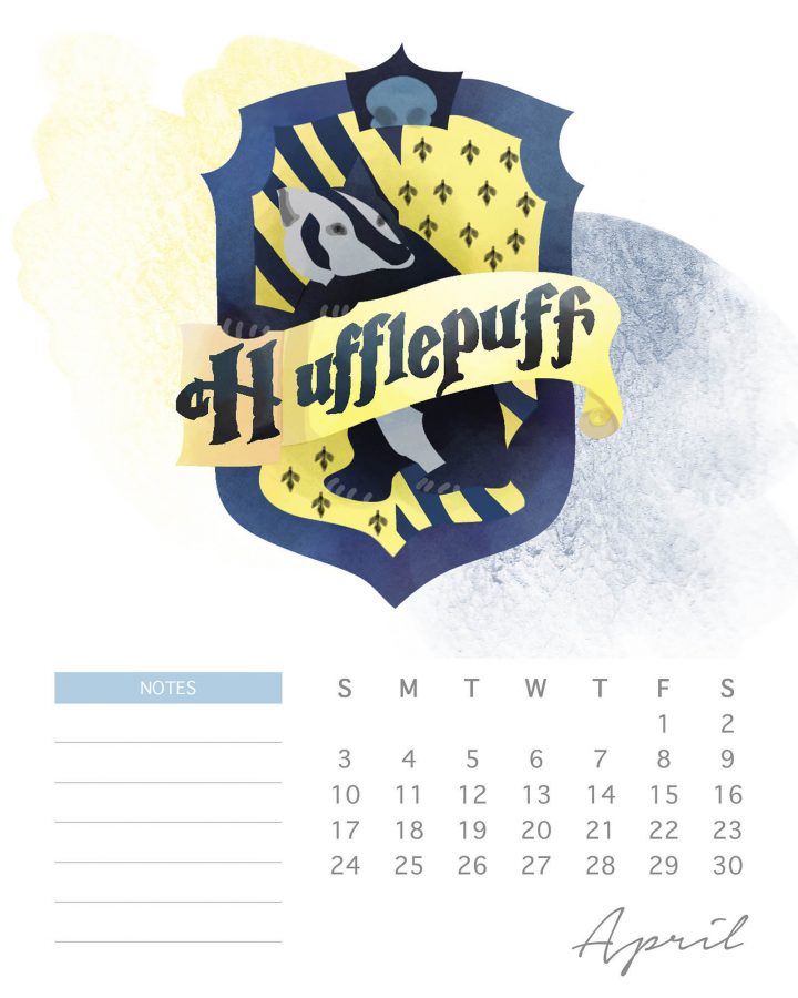 A Magical Free Printable 2022 Harry Potter Calendar is just what you need to get you organized for 2022!  Mark those important dates and even write notes! 