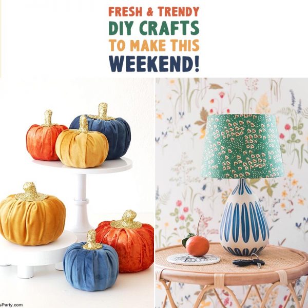  Do you know what it is time for? Fresh and Trendy DIY Crafts To Make This Weekend of course. Tons of inspirational Crafts are waiting for you to choose from. One is perfect to make this weekend!