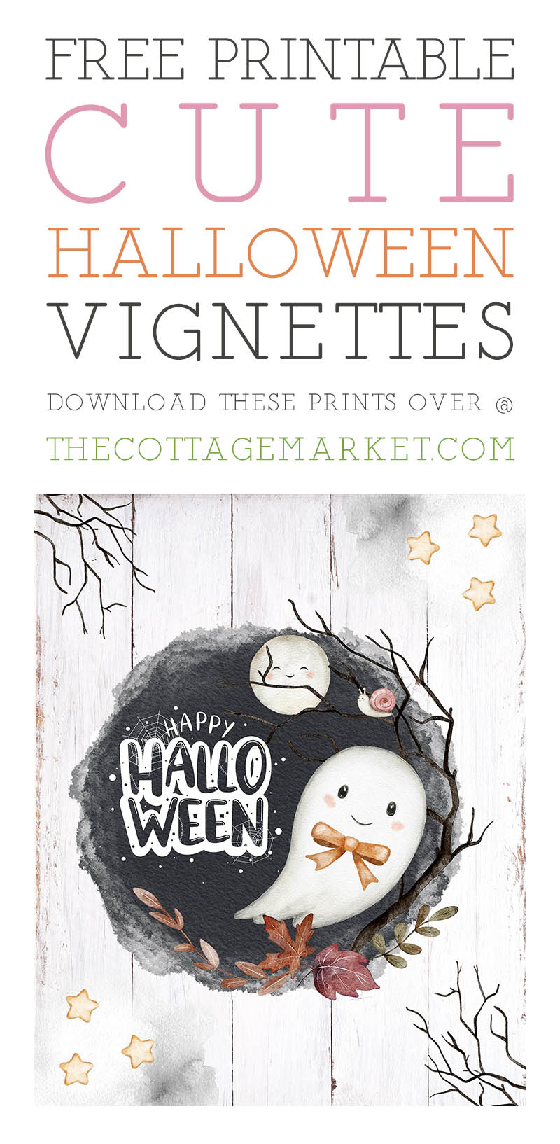 It's time to decorate for Halloween and today we have the most awesome Free Printable Cute Halloween Vignettes and I mean CUTE!!!
