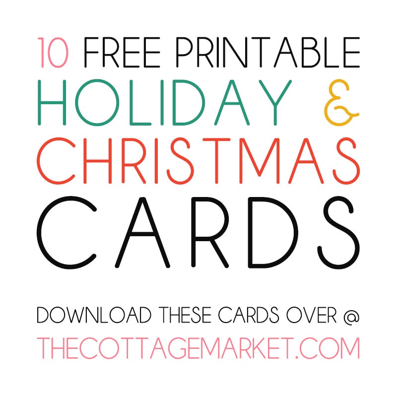 These Fun Free Printable Christmas and Holiday Cards will help you to bring smiles to all your loved ones this year!