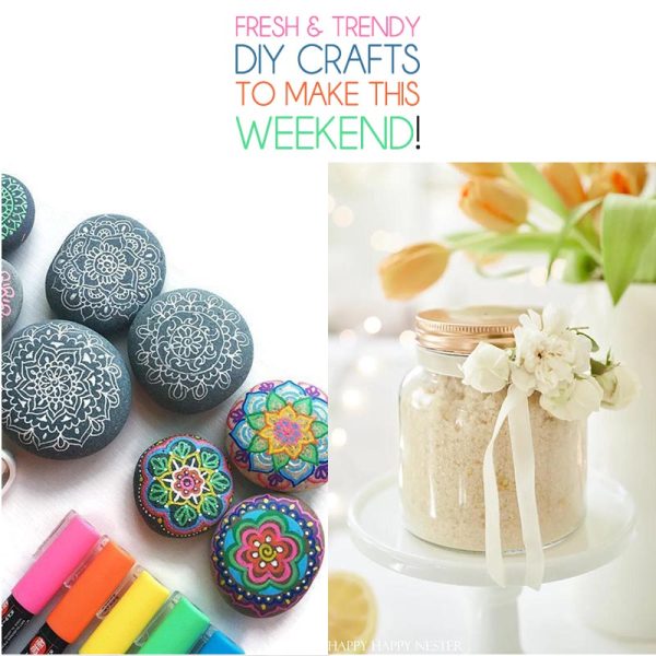 Do you know what it is time for? Fresh and Trendy DIY Crafts To Make This Weekend of course. Tons of inspirational Crafts are waiting for you to choose from. One is perfect to make this weekend!