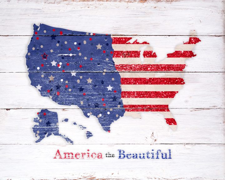 This Free Printable Farmhouse American Flag Wall Art will add a touch of I Love America to your space in a very Farmhouse way!