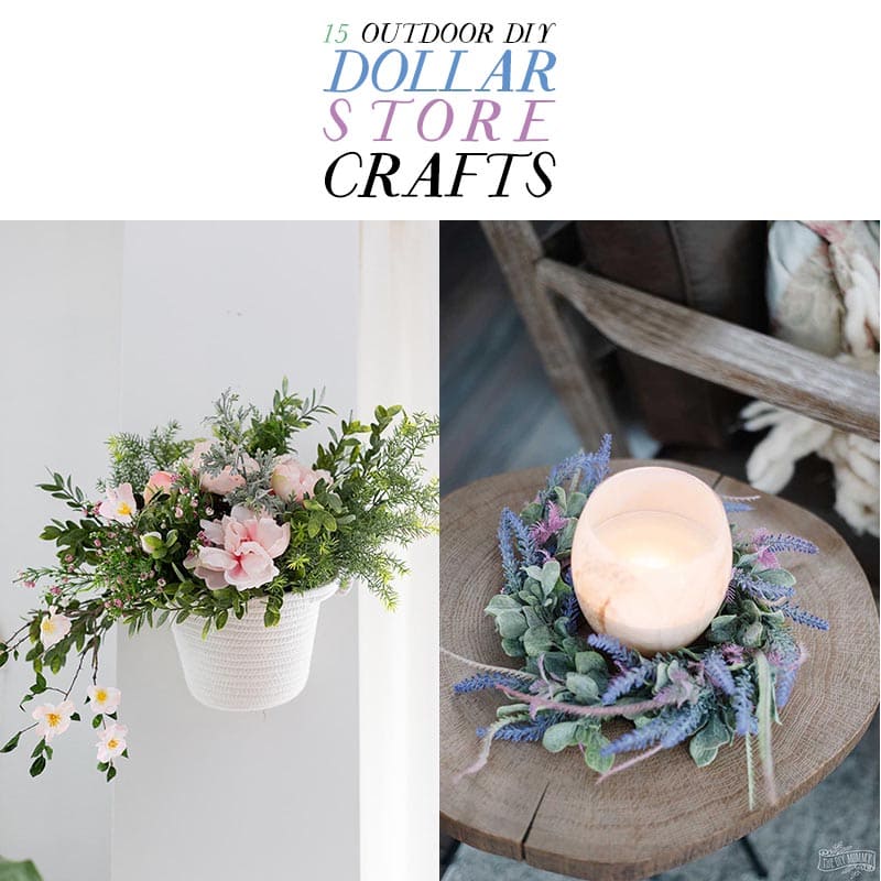 These 15 Outdoor DIY Dollar Store Crafts are going to add so much fun to your time outside with family and friends.