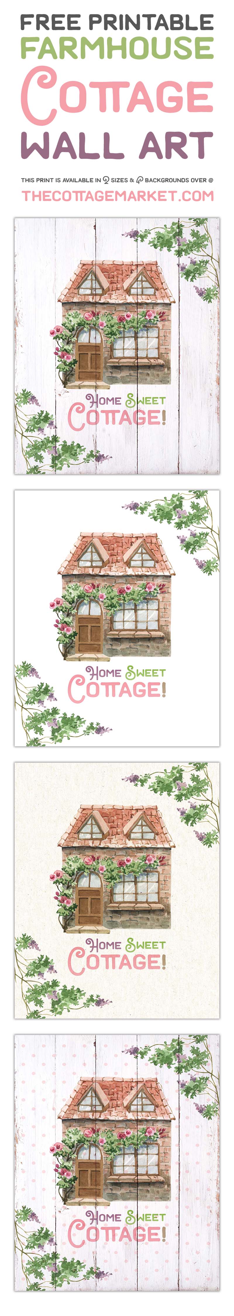 This Free Printable Farmhouse Cottage Wall Art Will Bring A Ton Of Charm To Your Home.