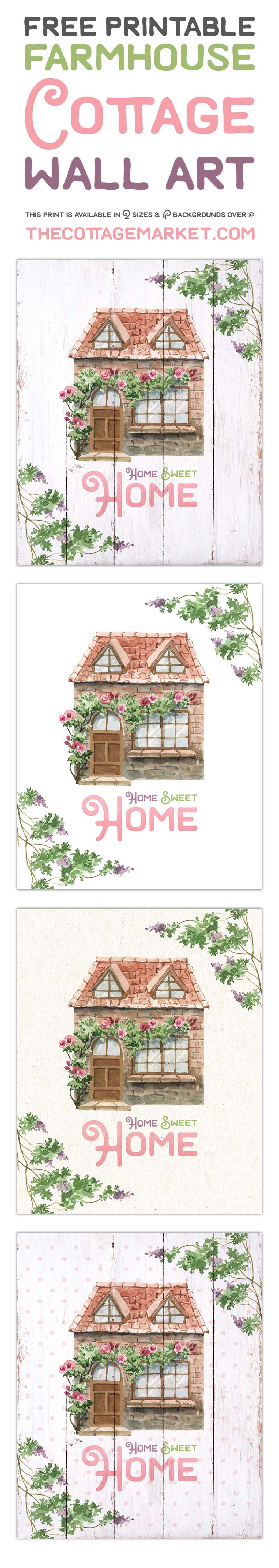 This Free Printable Farmhouse Cottage Wall Art Will Bring A Ton Of Charm To Your Home.