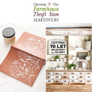 Thrift Store Makeovers with a Farmhouse Charming and Chic look are going to Inspire you to create your own original diy project that will be amazing!