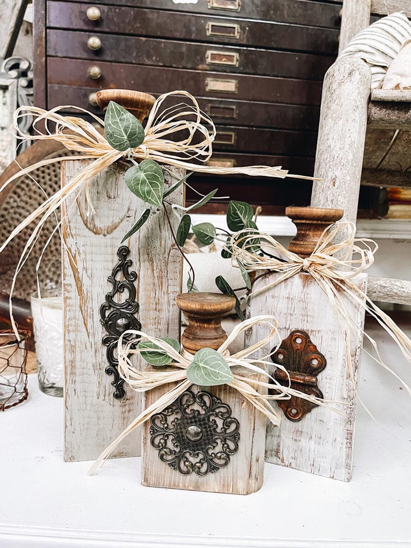These Farmhouse Scrap Wood Pumpkins Projects are going to bring tons of charm to your space!