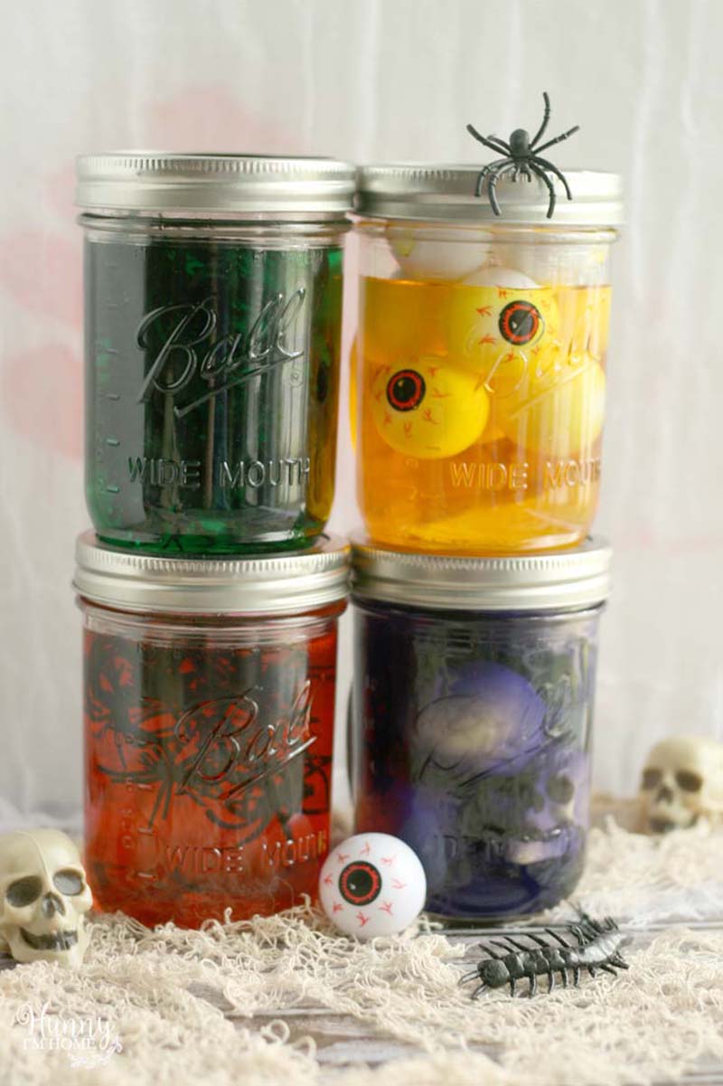 The Best DIY Halloween Mason Jar Crafts ever are going to add so much Charm, Fun, Personality and a touch of Spooky to your Home!  The Whole Family will love them.