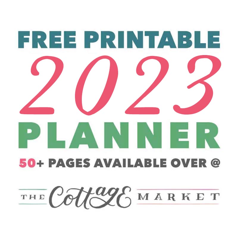 Here's your Free Printable 2023 Planner 50 Plus Printable Pages with a beautiful floral design! Your favorite for 2 years running! Here's to 2023 ENJOY!