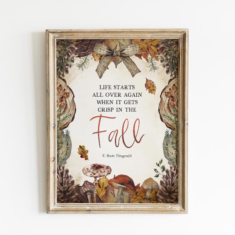 This Free Printable Fall Inspirational Quote reminds of of all things good in our lives during the Season of Gratitude.