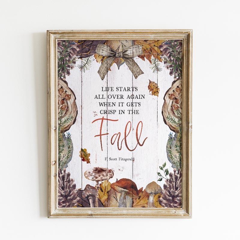 This Free Printable Fall Inspirational Quote reminds of of all things good in our lives during the Season of Gratitude.