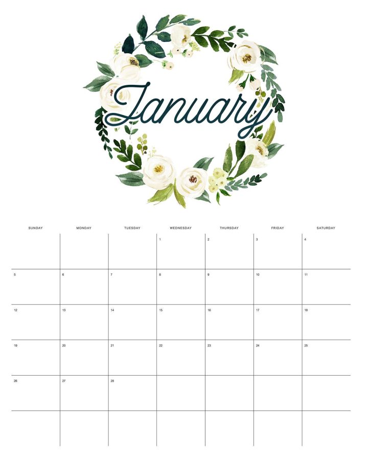 This Gorgeous Free Printable 2023 Floral Wreath Calendar is going to look amazing on your wall, bulletin board, desk or even in your planner!  It will keep you organized all year long!