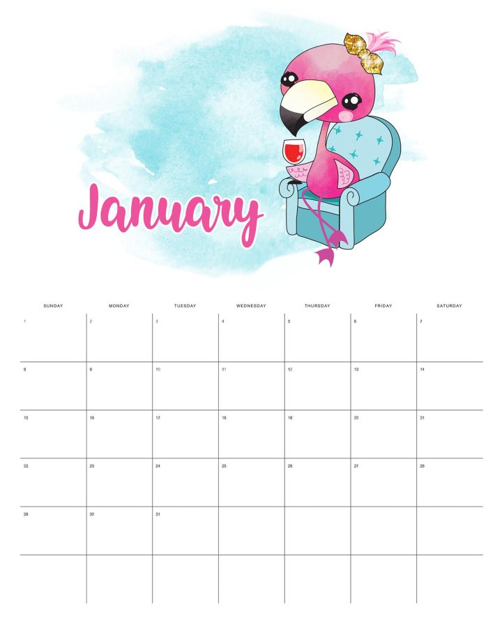 This Free Printable 2023 Funny Flaming Calendar is going to look amazing on your wall, bulletin board, desk or even in your planner!  It will keep you organized all year long!