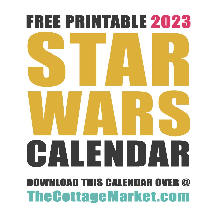 Come on in and snatch up your Free Printable 2023 Star Wars Calendar. It’s filled with all your favorite characters from Hans to Luke! ENJOY!