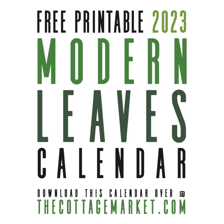 Time to check out The Best Free Printable 2023 Calendars at The Cottage Market!  A great assortment that will keep you organized all year long!