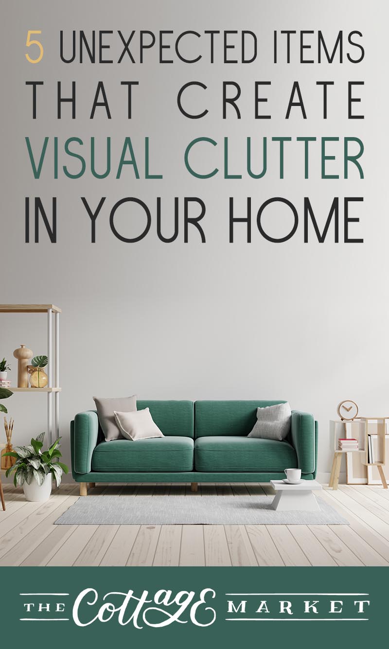 Clutter is anything you’re not using that gets in the way of enjoying your home to the fullest. It’s not necessarily trash, but items that take up space when they shouldn’t. 