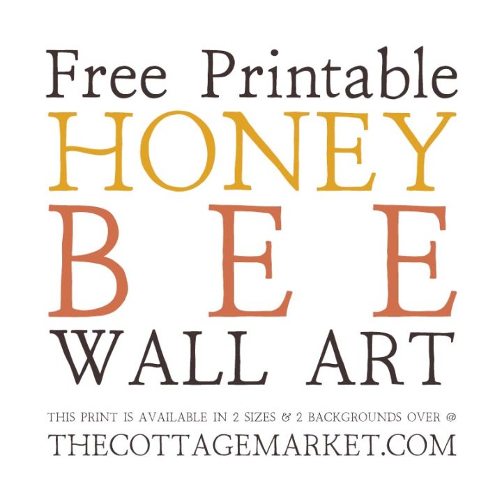This Free Printable Honey Bee Wall Art will bring a touch of sweet elegance to your space with it's beautiful Emily Dickinson Quote.