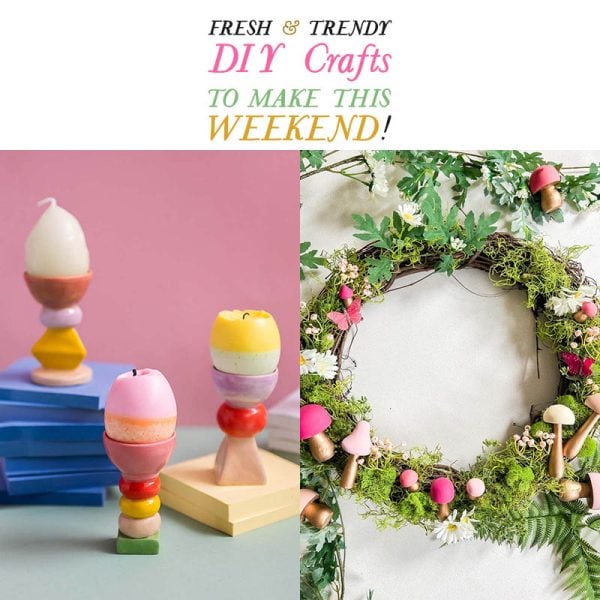 Do you know what it is time for? Fresh and Trendy DIY Crafts To Make This Weekend of course. Tons of inspirational Crafts are waiting for you to choose from. One is perfect to make this weekend!