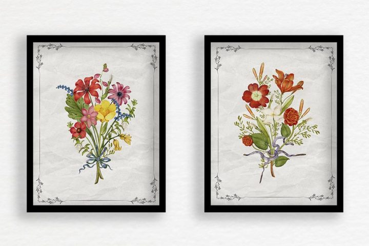 This Free Printable Farmhouse Botanical Wall Art Set will bring a touch of pretty to your space.
