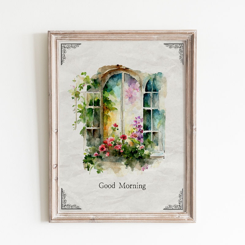 This Pretty Free Printable Good Morning Wall Art could be just what you need to start your day! A little calm before what lies ahead...