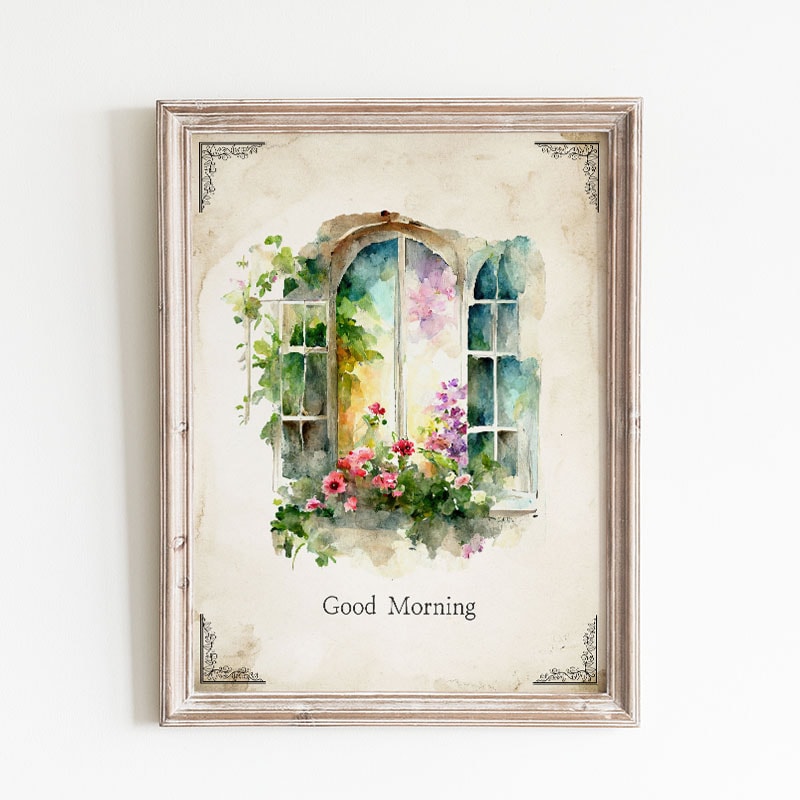 This Pretty Free Printable Good Morning Wall Art could be just what you need to start your day! A little calm before what lies ahead...