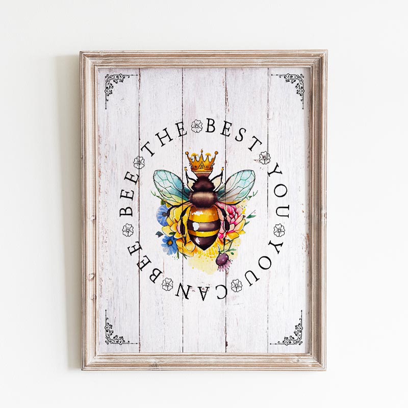 This Pretty Free Printable Farmhouse Bee You Sign could be just what your space needs to add more YOU into its style!