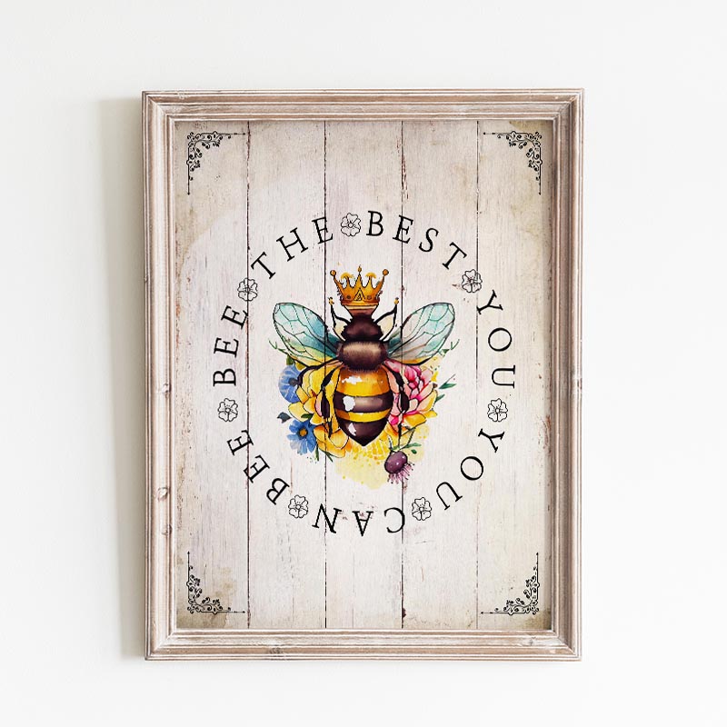 This Pretty Free Printable Farmhouse Bee You Sign could be just what your space needs to add more YOU into its style!