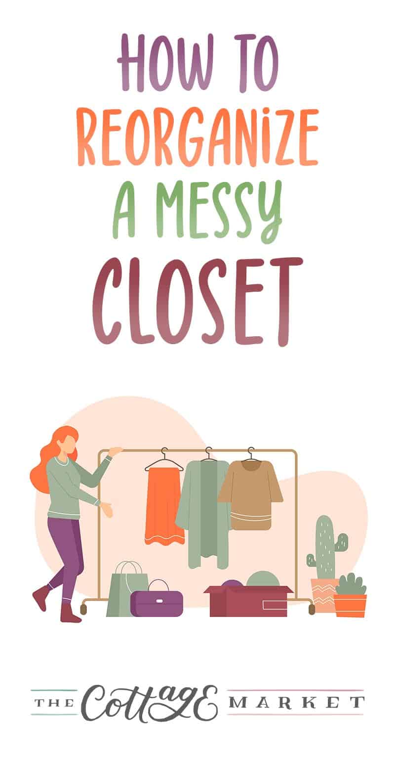 These helpful tips are going to show you How To Reorganize A Mess Closet that you will fall in love with!