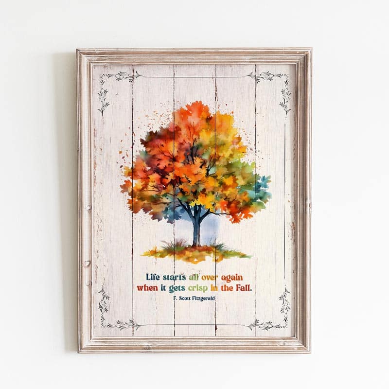 This set of Free Printable Autumn Quote is going to bring a touch of enchantment to your space!