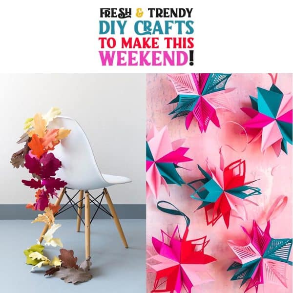 "Explore trendy DIY crafts for a creative weekend. Get inspired with fresh project ideas."