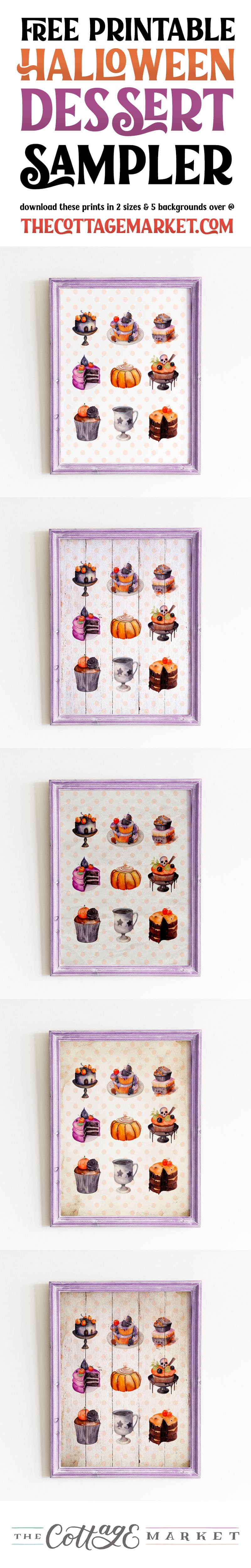 Sweeten your Halloween with our Free Printable Dessert Sampler! Customize your spooky treats. Download now! 