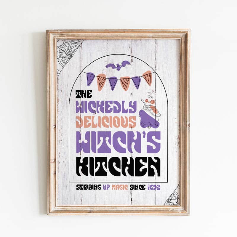 Transform your space with our Free Printable Witch's Kitchen Sign! Infuse enchanting vibes and mystique into your home decor.
