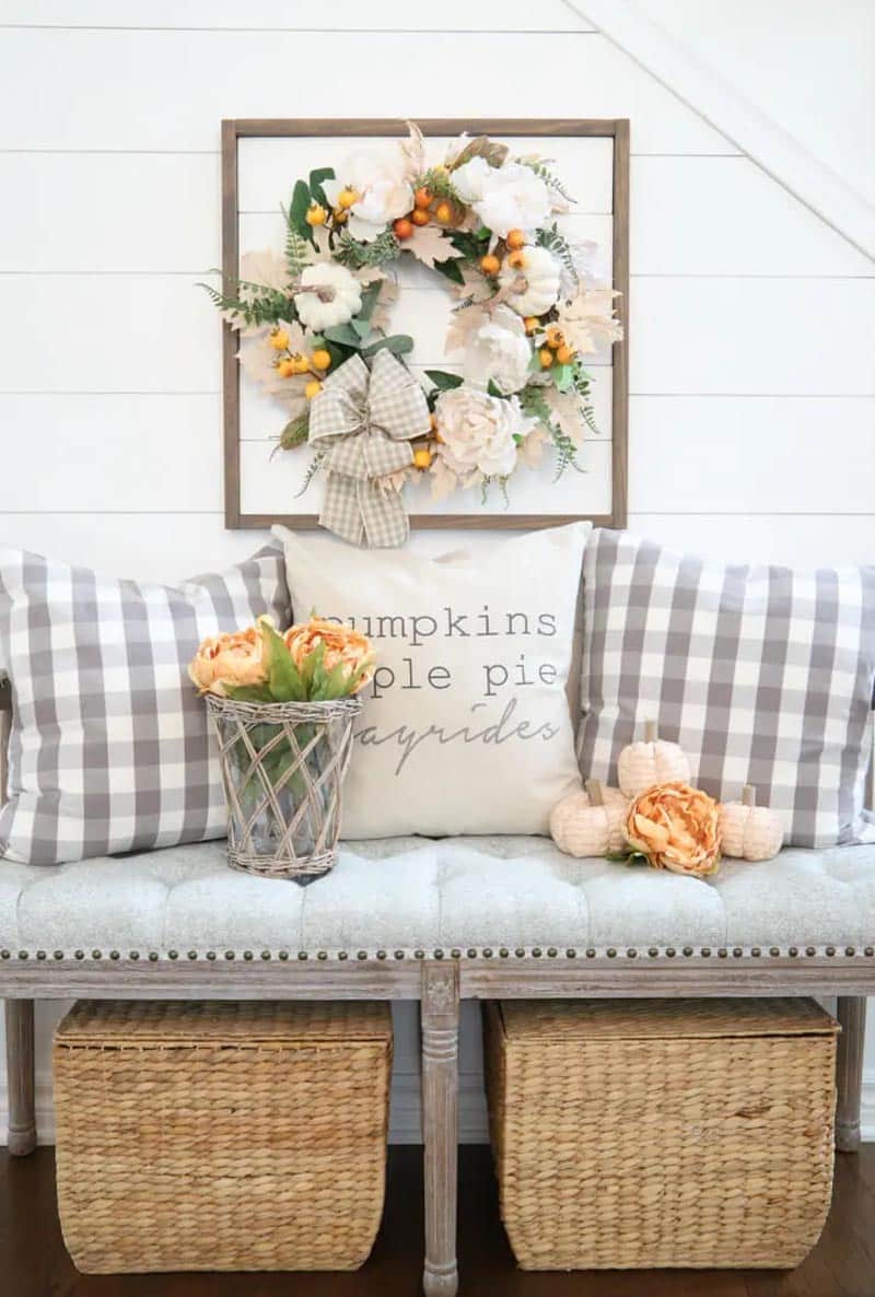Transform your home with 50+ Farmhouse Fall Wreath DIY projects! Embrace the beauty of autumn with charming wreaths for every style.