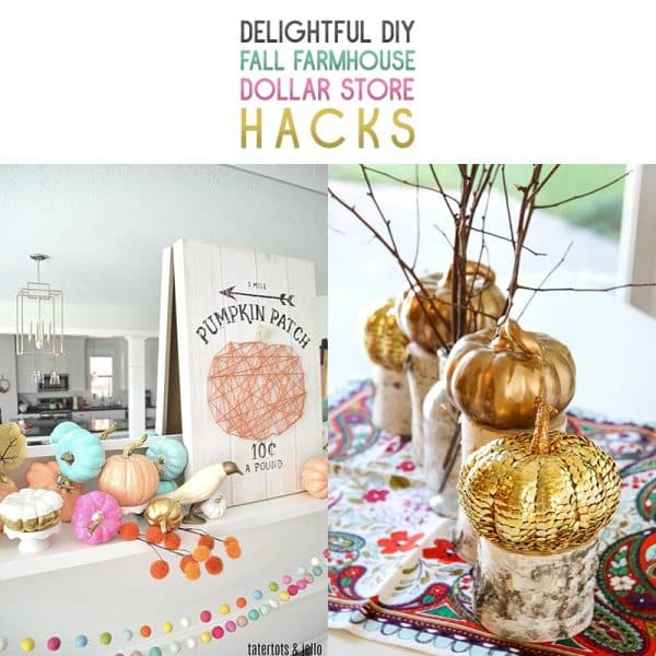 Discover delightful DIY Fall Farmhouse Dollar Store hacks for budget-friendly seasonal decor. Get creative with these affordable ideas.