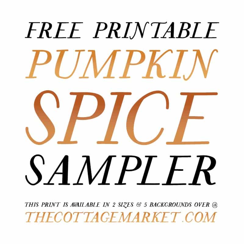 Savor the flavors of fall with our Free Printable Pumpkin Spice Sampler—a culinary journey through autumn's delights! 🍂🎃