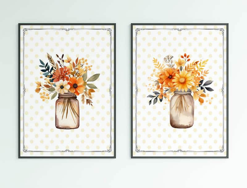 Elevate your autumn decor with our Free Printable Autumn Mason Jar Wall Art – a rustic touch of fall.